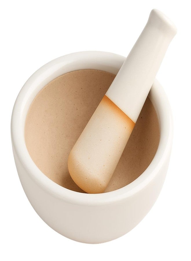 Jewel Tool 3" Ceramic Bowl and Pestle | 150ml Capacity | Great for Crushing & Grinding in Kitchen or Laboratory | Grinds Powdered Chemicals, Herbs, Spices, Pills | Dishwasher Safe - Image 1