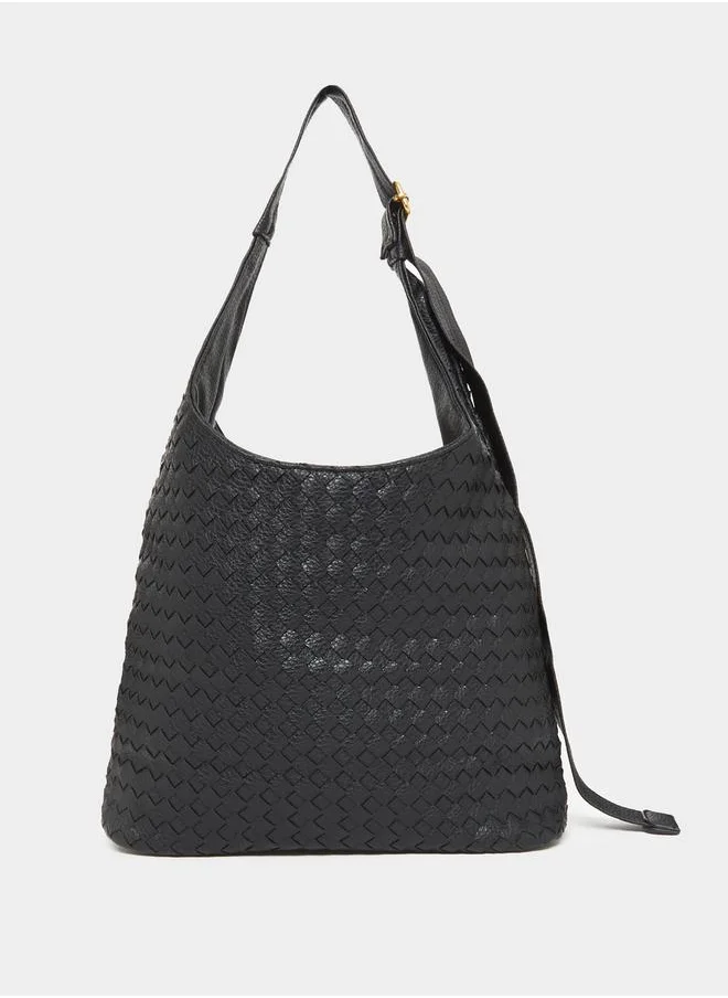 Styli Textured Hobo Bag