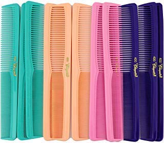 Krest 7 inch All Purpose Hair Comb Hair Cutting Combs Barbers  Hairstylist Combs Fresh Mix 12 Units