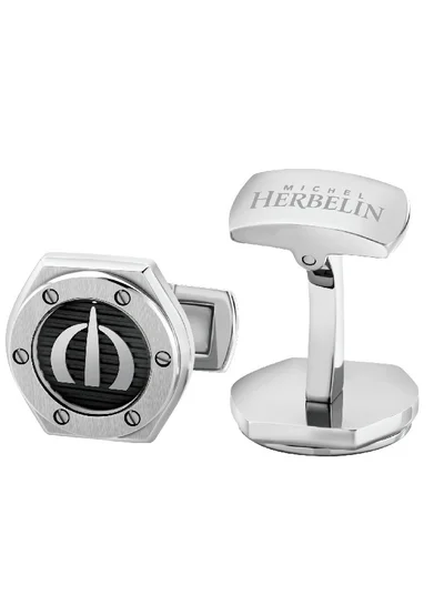 MICHEL HERBELIN Stainless Steel Cufflink