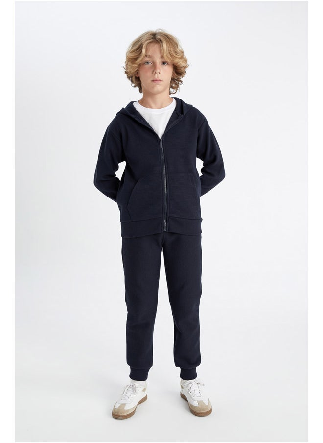 DeFacto Boy Knitted Regular Fit Hooded Long Sleeve Cardigan  - Image 4