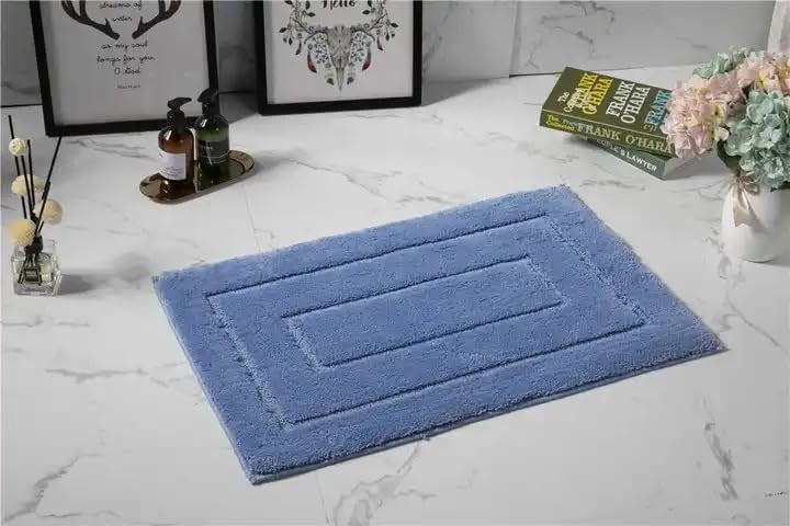 MOHAK Extra Soft and Absorbent Microfiber Bathroom Rug Mat, Bath Rugs, Premium Bath Mats for Bathroom Non Slip, Thick Durable Bath Rugs, Machine Wash Dry for Bathtub and Shower Floor - Image 1