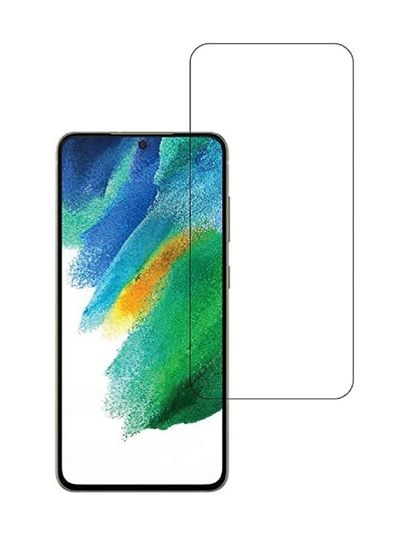 Super Tempered Glass Screen Protector Clear Designed For Samsung Galaxy S21 FE Full Screen Coverage And Bubble Free - Image 1