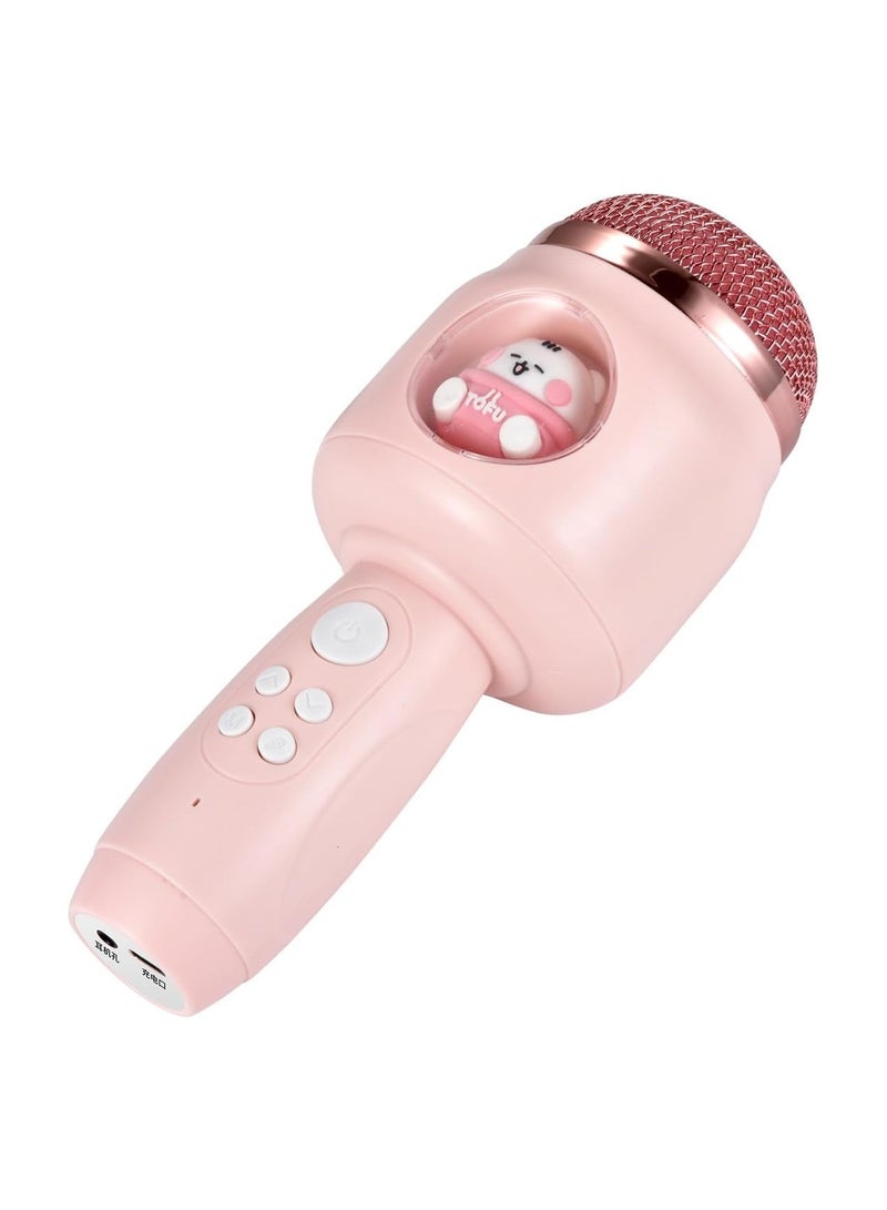 عام ميكروفون لاسلكي محمول مزود بوظيفة صوت متغير ونظام صوت مدمج بسعة 1200 مللي أمبير مع ضوء ليلي وميزة إلغاء الضوضاء الذكية. - Image 1