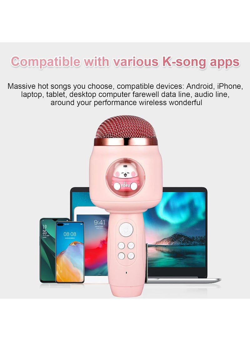 عام ميكروفون لاسلكي محمول مزود بوظيفة صوت متغير ونظام صوت مدمج بسعة 1200 مللي أمبير مع ضوء ليلي وميزة إلغاء الضوضاء الذكية. - Image 3