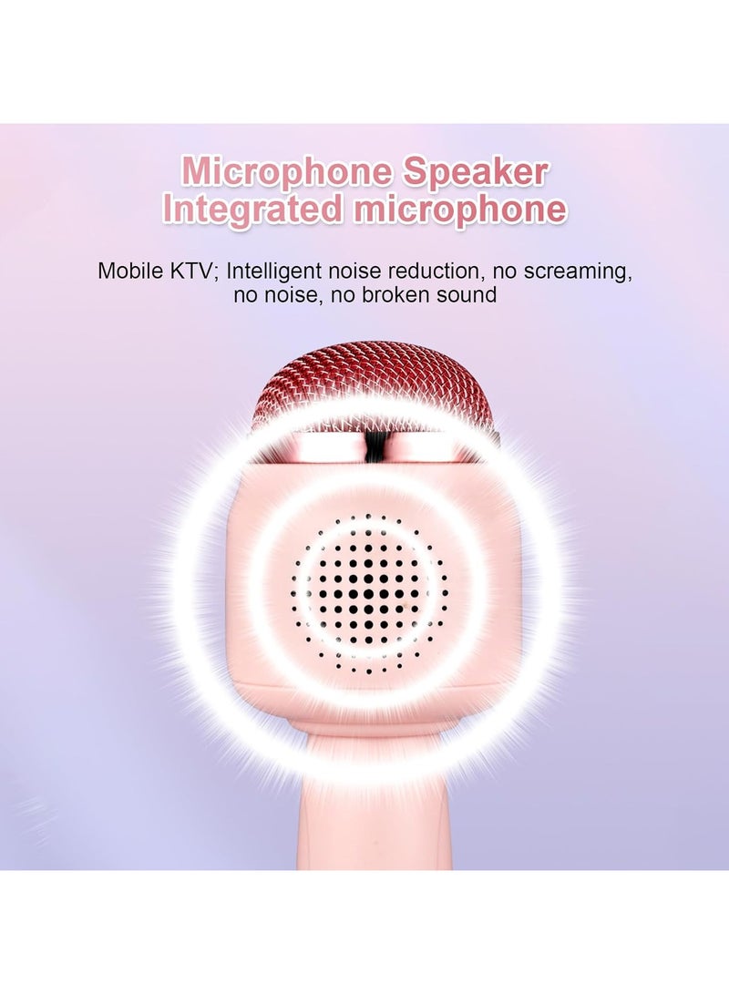 عام ميكروفون لاسلكي محمول مزود بوظيفة صوت متغير ونظام صوت مدمج بسعة 1200 مللي أمبير مع ضوء ليلي وميزة إلغاء الضوضاء الذكية. - Image 4