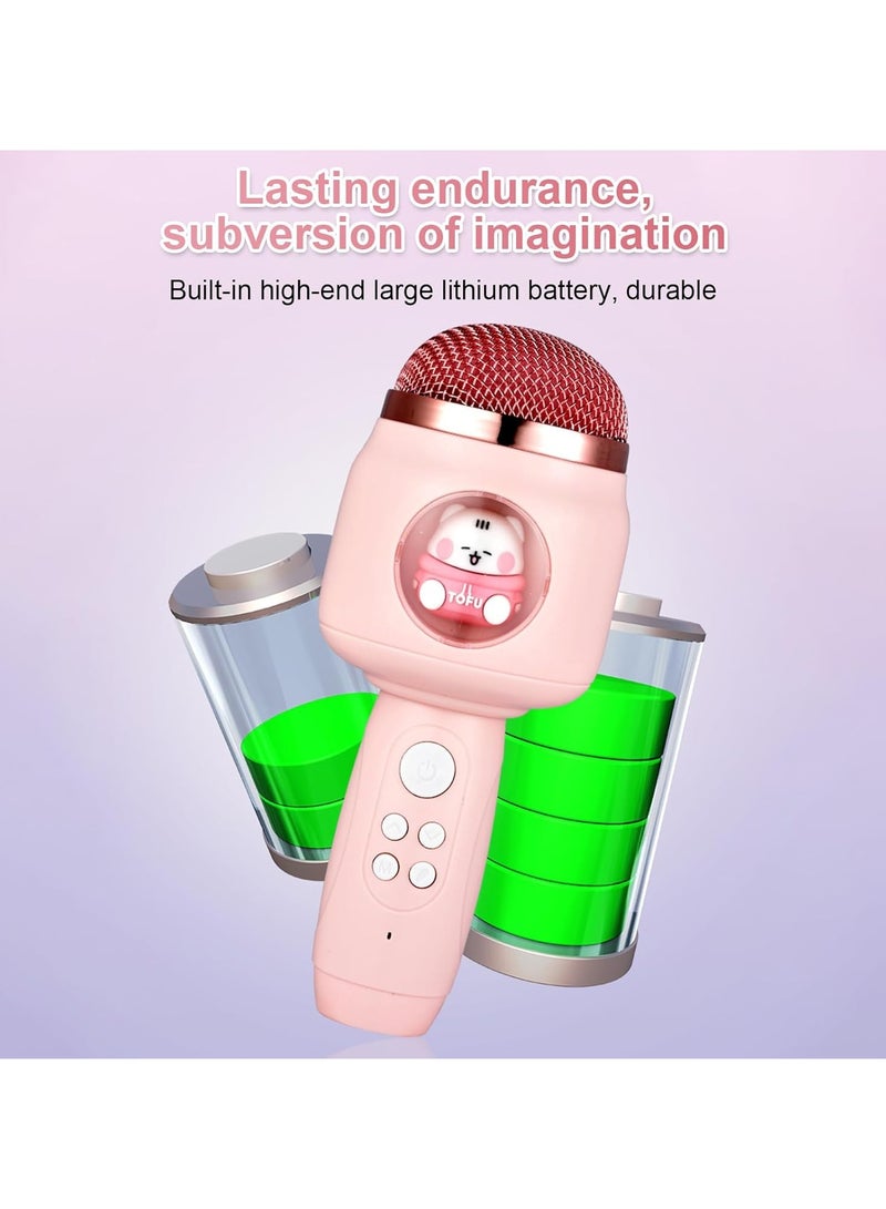 عام ميكروفون لاسلكي محمول مزود بوظيفة صوت متغير ونظام صوت مدمج بسعة 1200 مللي أمبير مع ضوء ليلي وميزة إلغاء الضوضاء الذكية. - Image 5