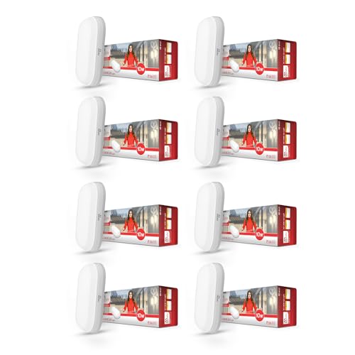 Murphy 10W LED Oval Shape Bulkhead Wall Lamp | IP66 Waterproof Outdoor Light for Gardens, Porches & Bathrooms | Cool White, Pack of 8 | 2-Year Warranty - Image 1