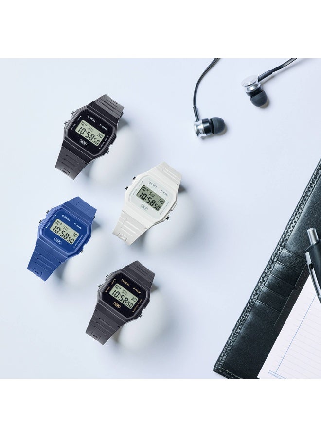 CASIO F‑91WB‑1ADF Unisex Digital Watch, Slim Design, Bio‑Resin Band, Black - Image 5