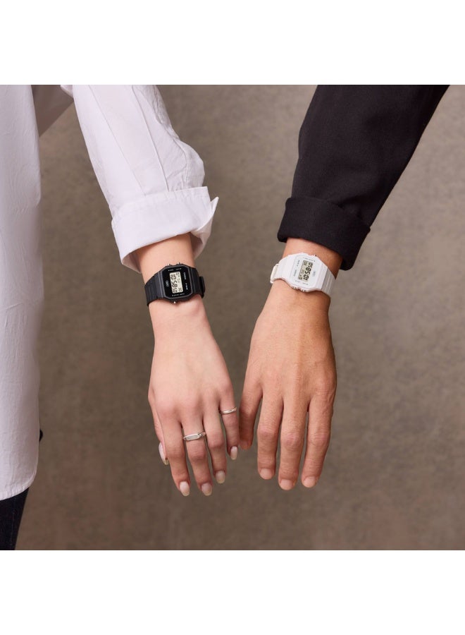 CASIO F‑91WB‑1ADF Unisex Digital Watch, Slim Design, Bio‑Resin Band, Black - Image 4