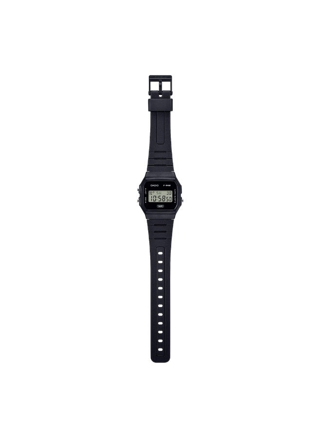 CASIO F‑91WB‑1ADF Unisex Digital Watch, Slim Design, Bio‑Resin Band, Black - Image 2