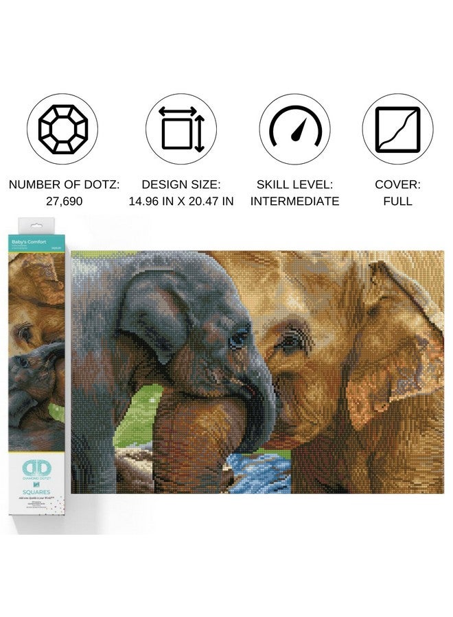 DIAMOND DOTZ Baby's Comfort Diamond Painting Kits for Adults - Diamond Art Kits a Relaxing Creative Craft Kit with Dotz Gems 15x20.5 - Image 2