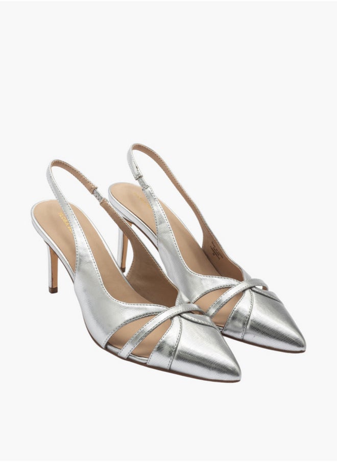 Flora Bella By Shoexpress Solid Slingback Shoes with Stiletto Heels  - Image 1