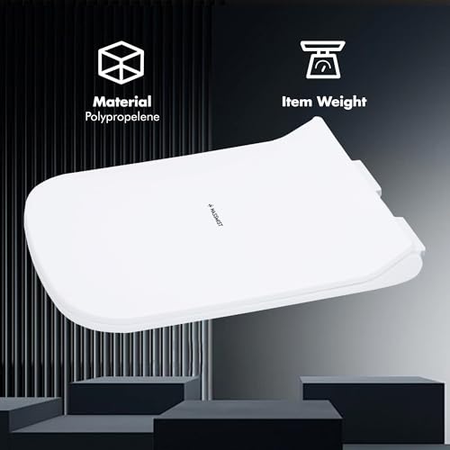 WASSMIST Toilet Seat Cover Set(Soft Close) - Durable Commode Seat Cover for Western Toilets | Fits Most Standard Toilet Seats (Easy to Clean) - Image 3