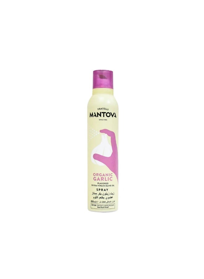 Mantova Organic Extra Virgin Olive Oil Spray With Garlic 200ml
