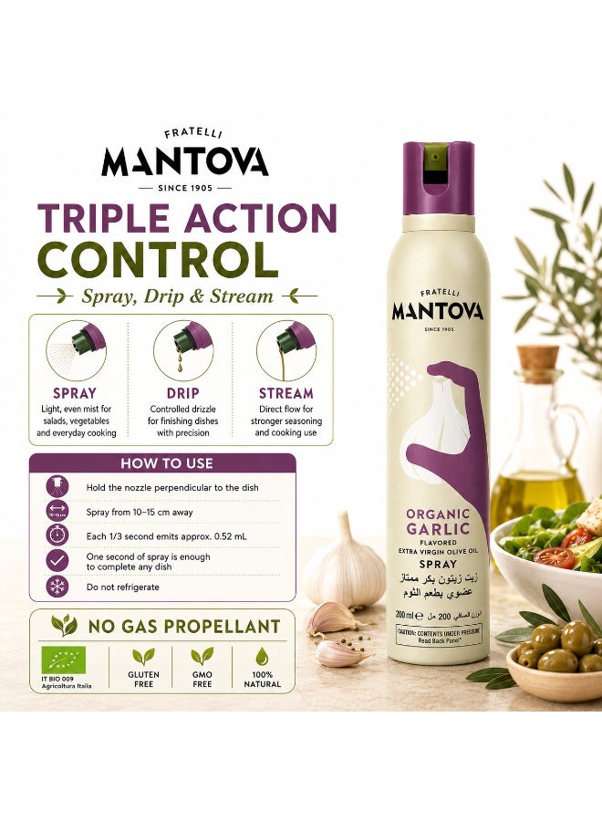 MANTOVA Garlic Extra Virgin Olive Oil Cooking Spray - Image 4