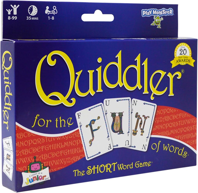 PlayMonster Quiddler Card Games for Kids - Playing Cards Word Games, Deck of Cards, Fun Family Games for Kids and Adults, Game Night, Travel Games, Multi-Player, Ages 8+ - Image 1