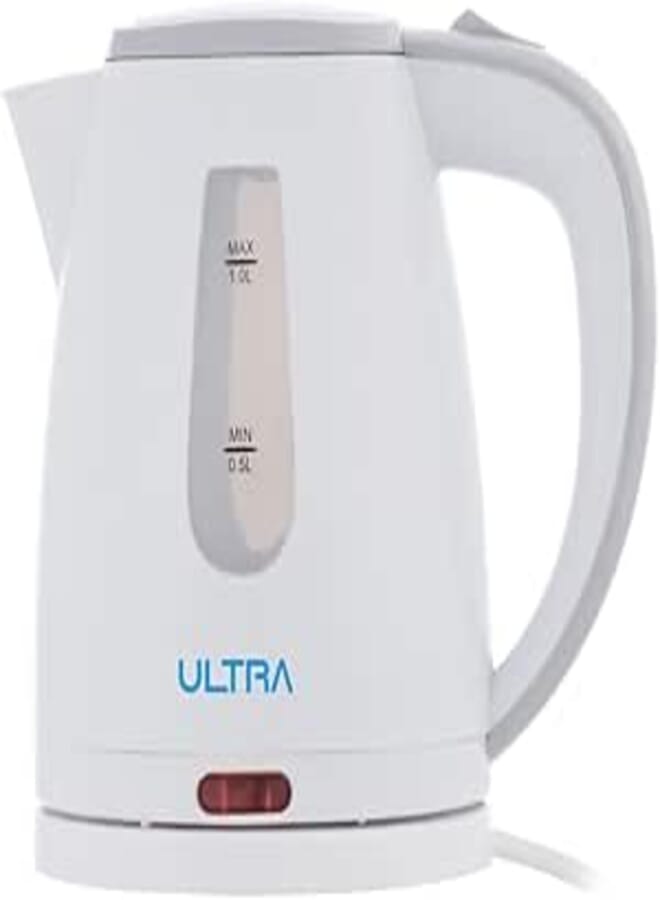 Ultra Electric Kettle, 1 Liters, 1200 Watt, White – UKP12WE1