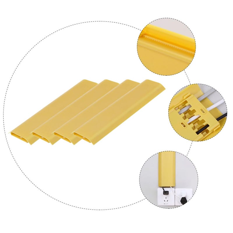 4 Pack Adhesive Cable Organizer Box Cord Storage Holder For Desk - Image 5