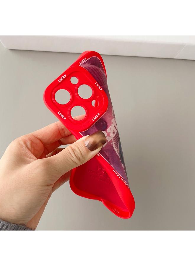 S-TOP Case For iPhone XR Liquid Silicone Oil Painting Rabbit Phone Case - Image 4