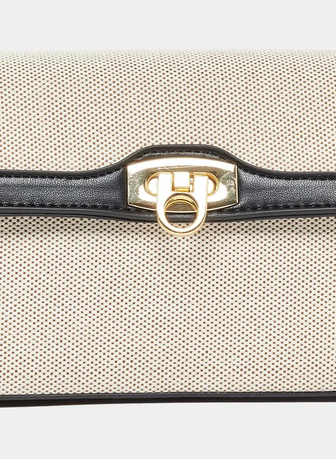 Styli Two Tone Shoulder Bag with Adjustable Strap