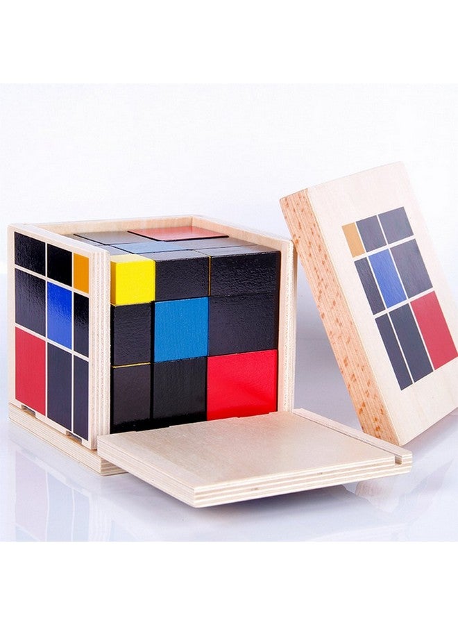 LEADER JOY Montessori Math Materials for Preschool Early Learning Tool Toys (Trinomial Cube) - Image 1