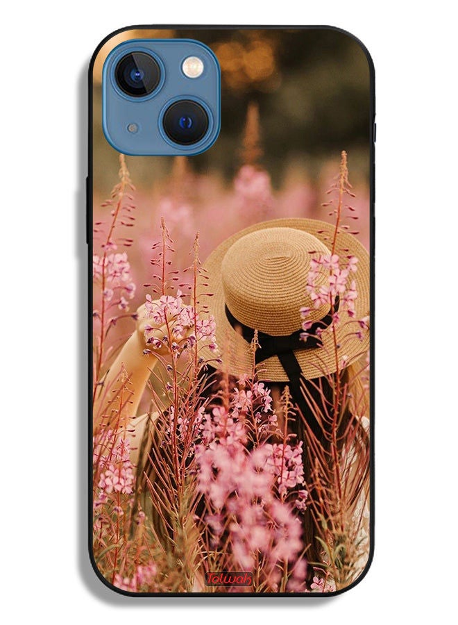 Tolwak حافظة حماية آبل آيفون 13 فتاة في الزهور - Image 2