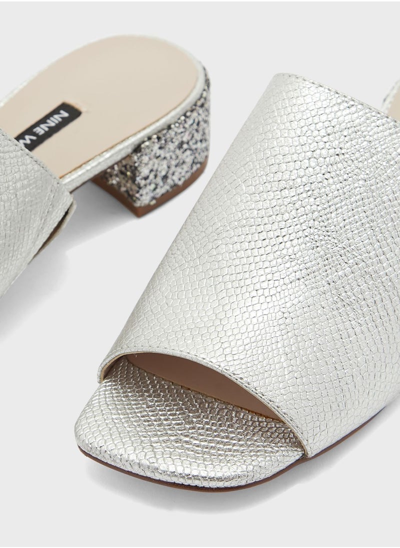 NINE WEST - Raydon Low Heel Mule - Image 1