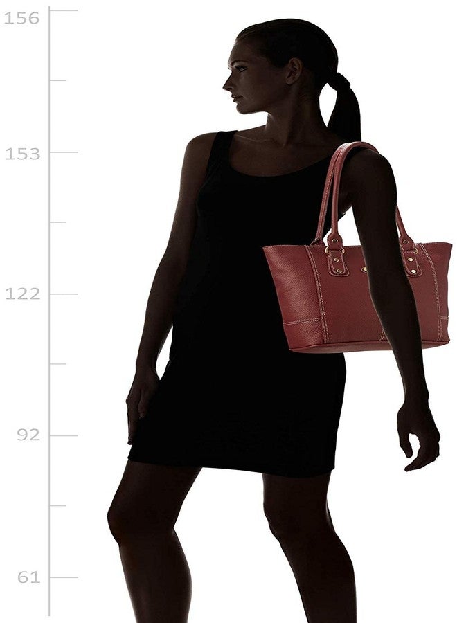 Fostelo Women's Everly Satchel Tote Handbag for Women | Ladies Purse | Stylish Shoulder Bag | Gift For Women | Maroon - Image 2