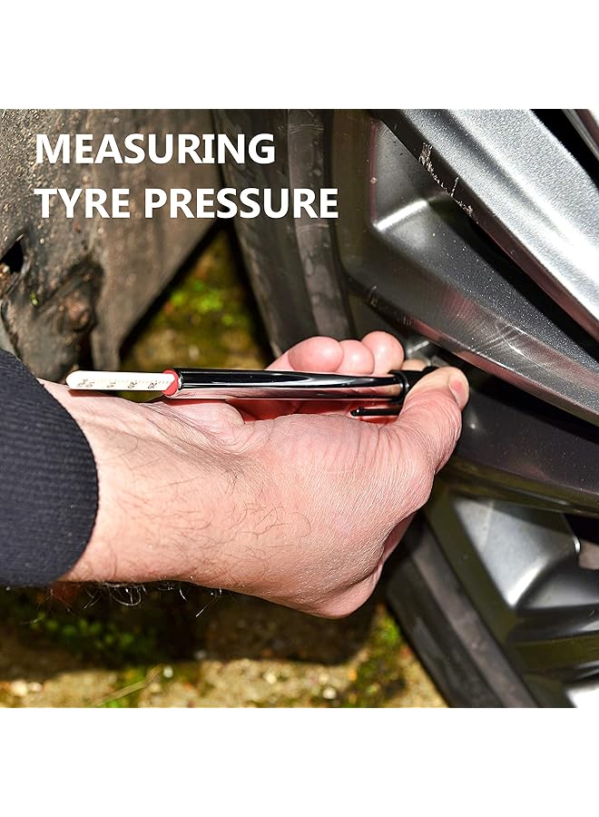 AA Tire Safety Kit For Cars 1146-2 Gauges For Tread Depth And Tire Pressure Plus 4 Dust Caps - Image 5