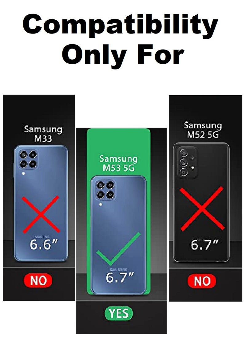 Super 2 Pieces Tempered Glass Screen Protector 5D Designed For Samsung Galaxy M53 Full Glue Edge to Edge Full Screen Coverage And Bubble Free - Image 3