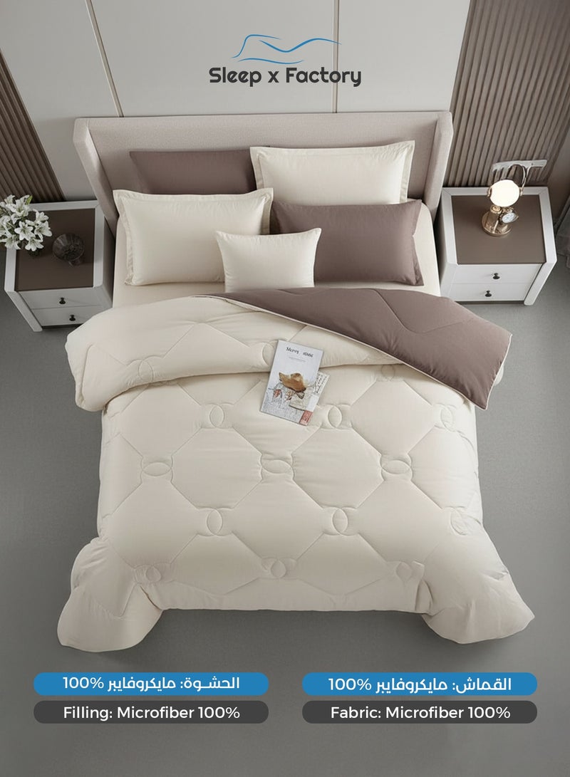 سليب × فاكتوري طقم مفرش سرير 4 قطع مايكروفايبر فاخر – يناسب سرير مفرد مقاس 140×200 سم - Image 3