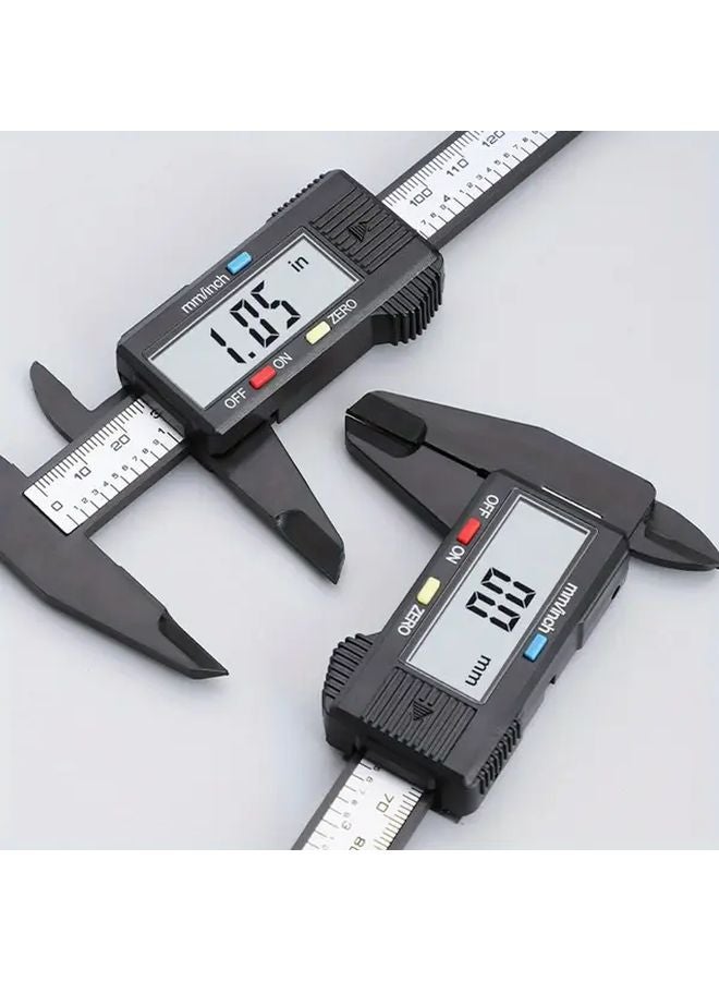 Coal Black Digital Caliper Electronic Micrometer Large Screen Display Precise Measurement Tool - Image 3
