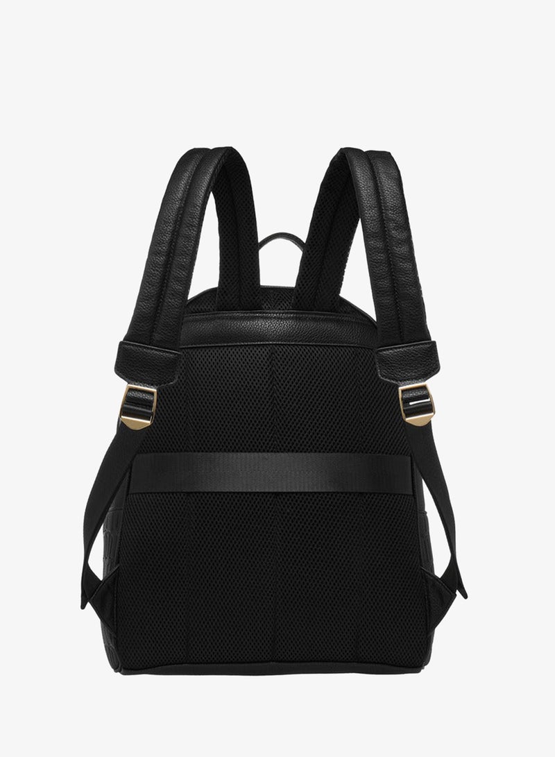 MISSY Monogram Embossed School Backpack With Laptop Compartment - 17.5x32x39.5 CM - Image 3