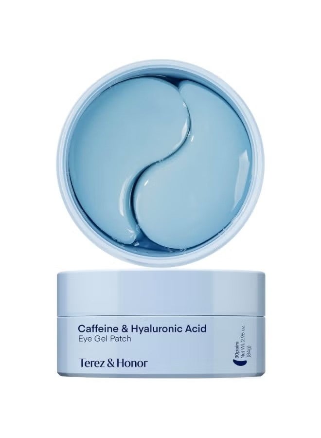 Terez & Honor Under Eye Patches for Dark Circles - 60 Korean Hydrogel Masks for Puffiness, Bags with Caffeine, Hyaluronic Acid, Niacinamide - Undereye Brightening, Hydrating, Anti-Wrinkle & Cooling - Image 1
