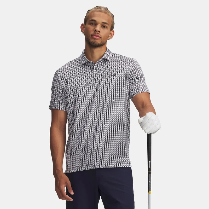 Men's Tee To Green Printed Polo Shirt