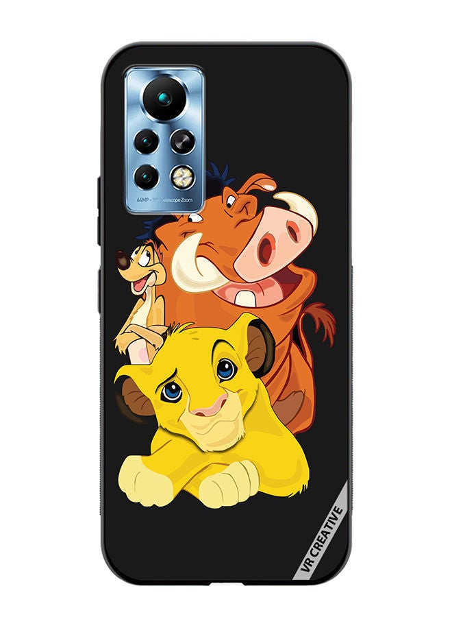 VR CREATIVE غطاء واقي لهاتف Infinix Note 11 Pro Star Cutouts Lion King Group Design Multicolour - Image 1