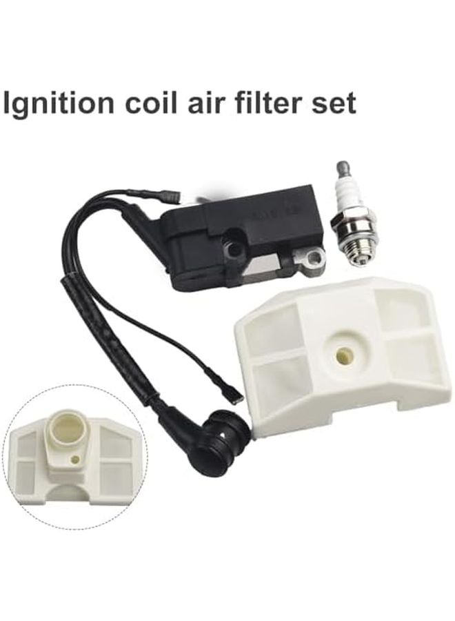 مجموعة ملف الإشعال وفلتر الهواء لمنشار السلسلة 45cc 52cc 58cc 4500 5200 5800 قطع غيار بديلة - Image 5