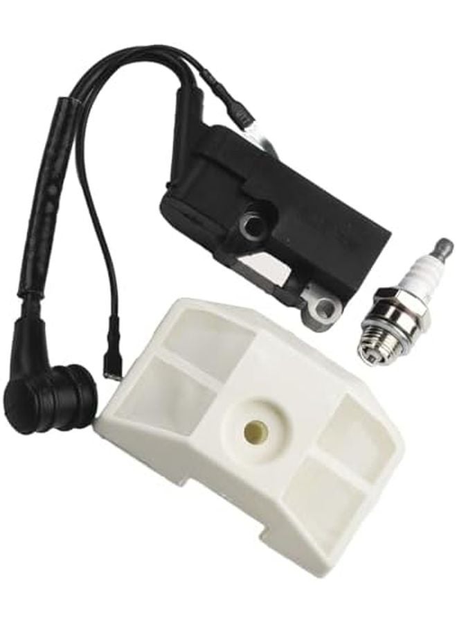 مجموعة ملف الإشعال وفلتر الهواء لمنشار السلسلة 45cc 52cc 58cc 4500 5200 5800 قطع غيار بديلة - Image 2