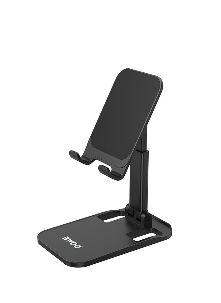 BWOO Bwoo Phone Holder Stand, Adjustable Universal Phone Stand, Foldable Phone Holder for Home and Office Use, Suitable for iPhone, Ipad, Samsung, Vivo, Huawei Etc  - Image 1