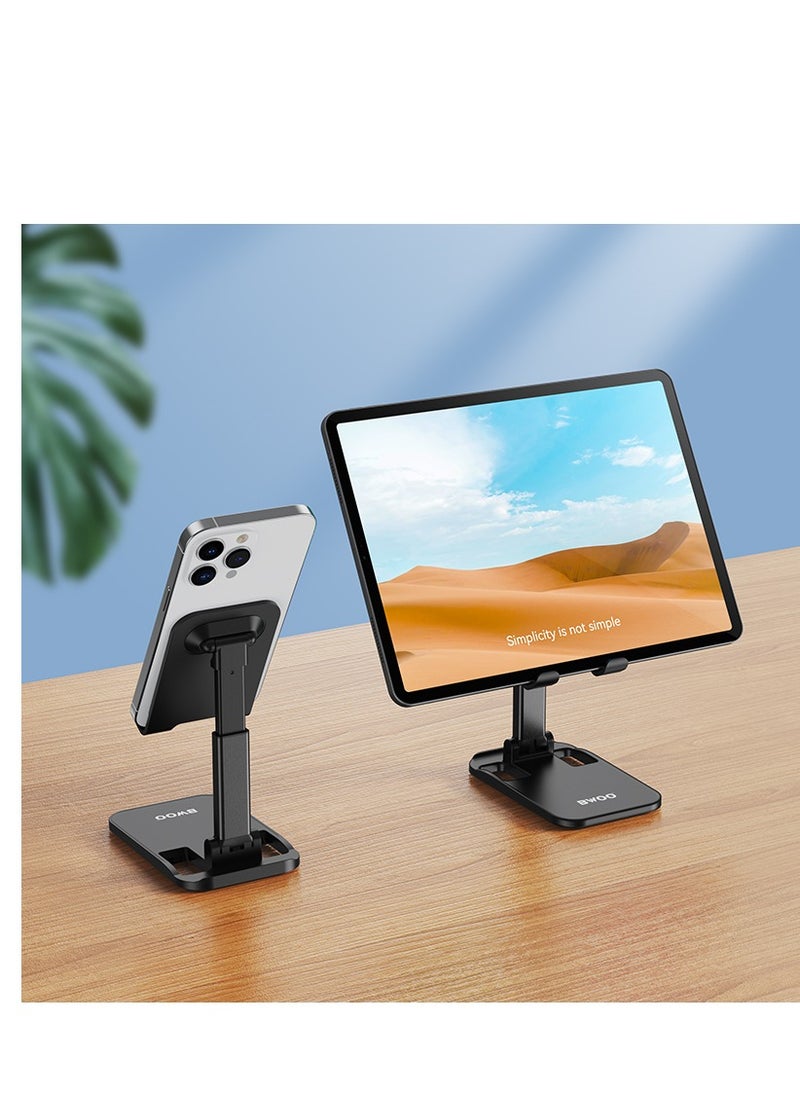 BWOO Bwoo Phone Holder Stand, Adjustable Universal Phone Stand, Foldable Phone Holder for Home and Office Use, Suitable for iPhone, Ipad, Samsung, Vivo, Huawei Etc  - Image 4
