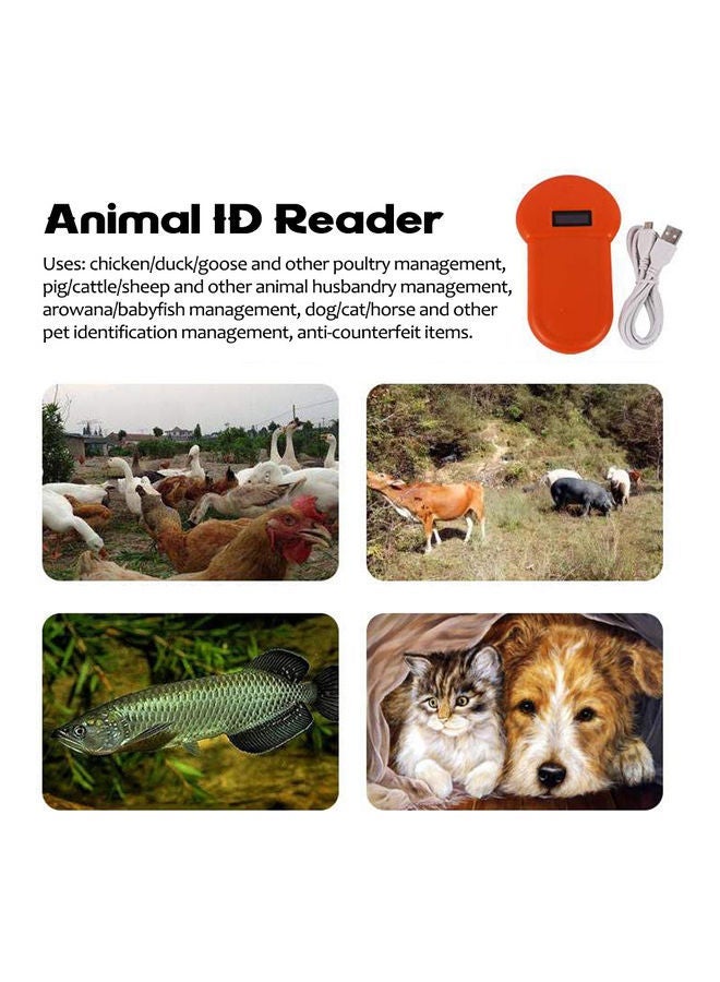 NIBEMINENT Animal Chip Reader Orange - Image 2