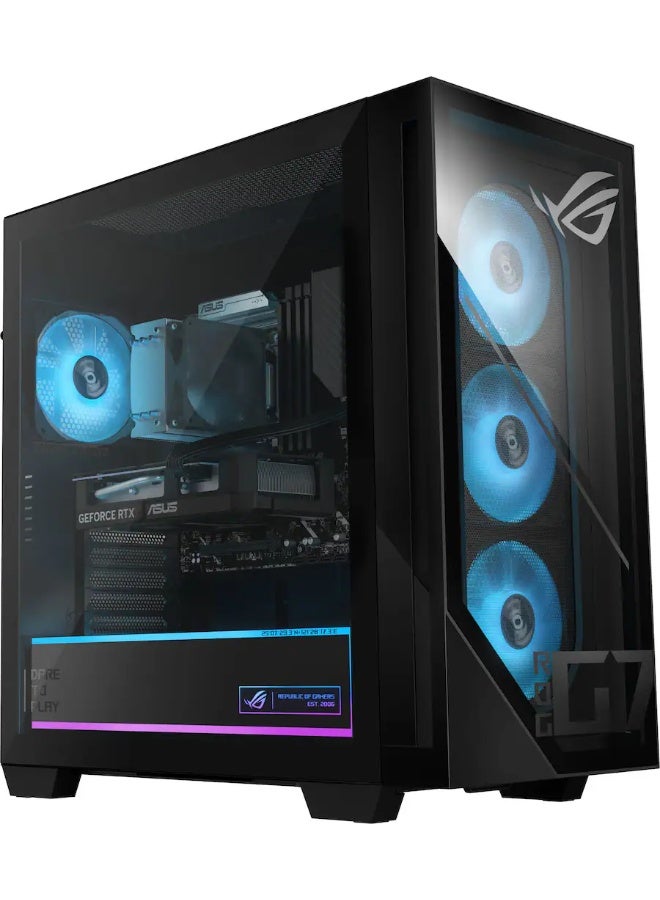 ASUS ROG G700 Gaming Desktop With Intel Core Ultra 7 265F Processor/32GB RAM DDR5/ 2TB SSD/ 12GB NVIDIA GeForce RTX 5070 Graphics/ Windows 11 Pro/Air Cooler,  + Life Time Office 2024 black - Image 4