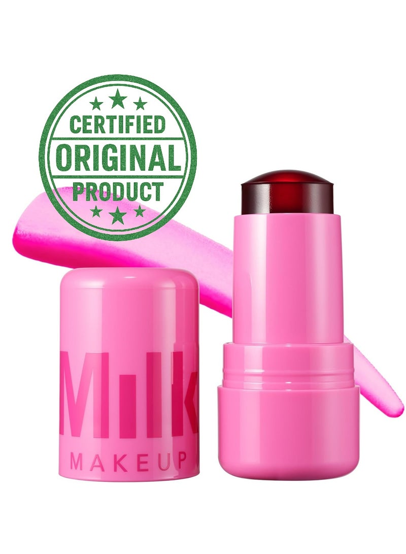 ميلك ميكب أحمر خدود للشفاه والخدود بلون جيلي مائي بارد من ميلك ميك أب - وردي غامق | إشراقة طبيعية أصلية وخفيفة الوزن تدوم طويلًا - Image 1