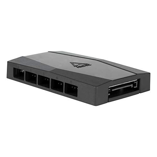 ARCTIC Case Fan Hub - 10-fold PWM Fan Distributor with SATA Power - Black - Image 5