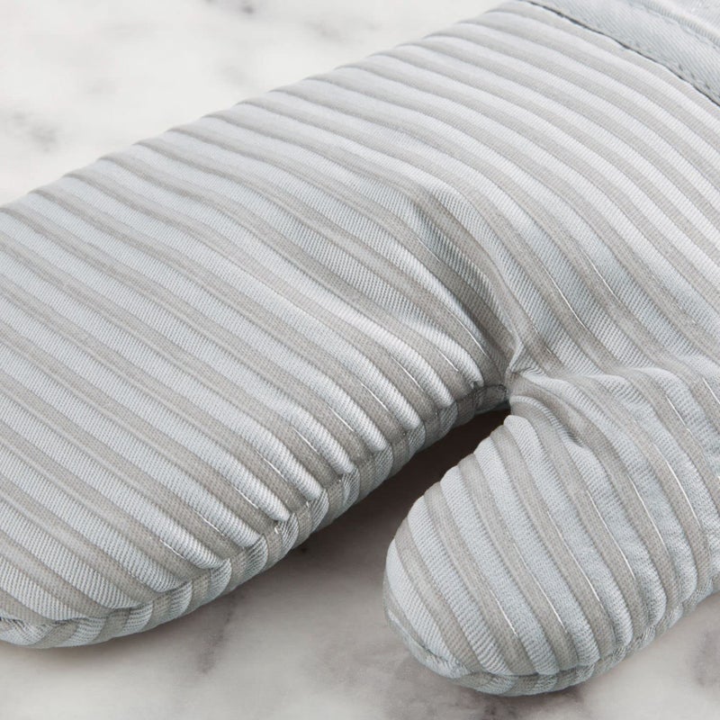 KITCHENAID Quilted Cotton Terry Cloth Oven Mitt, Pot Holder, Kitchen Towel 4-Pack Set, Heat Resistant, Silicone Grip, 16"x26", 7"x13" & 7"x10", Matte Grey - Image 4