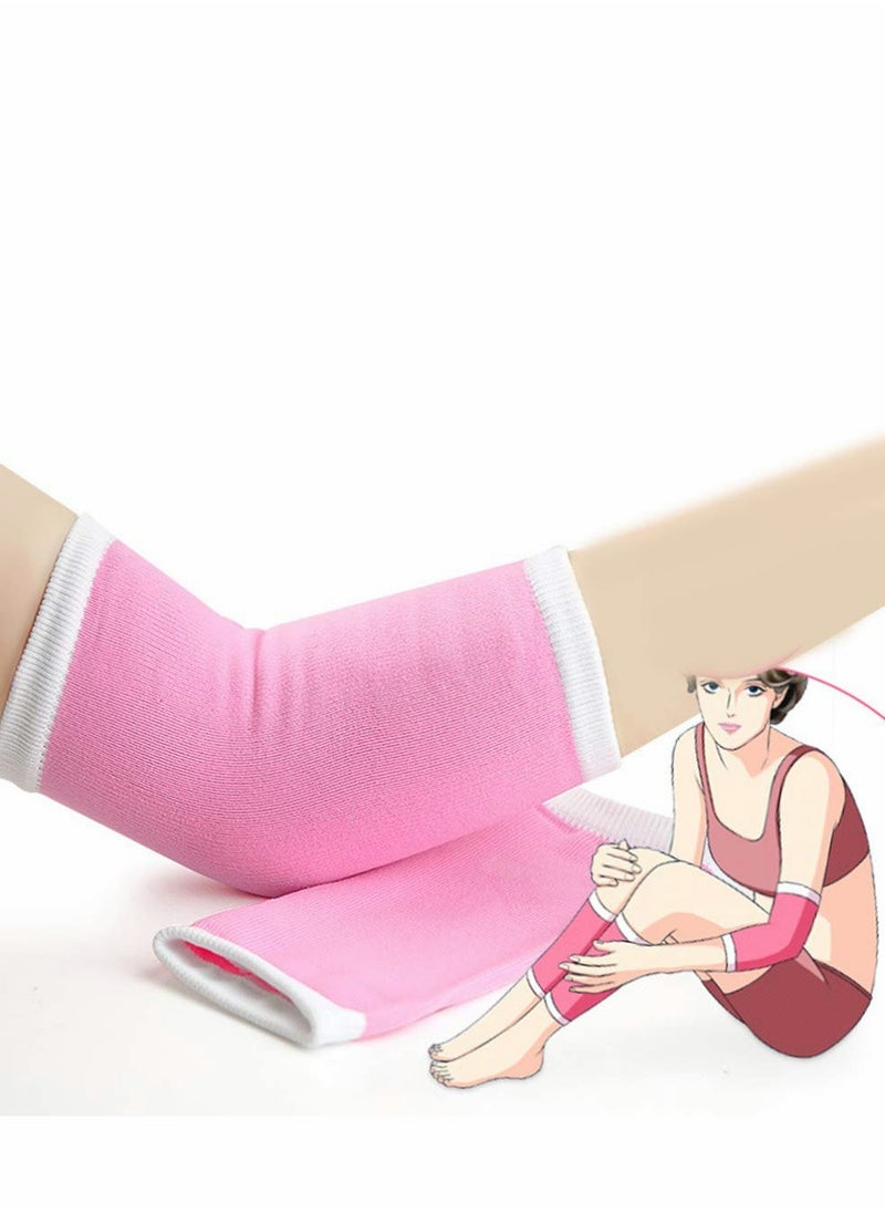Excefore Gel Elbow Sleeves 1 Pair Dry Skin Moisturizing Brace Protection SPA Nursing Care Health  - Image 2