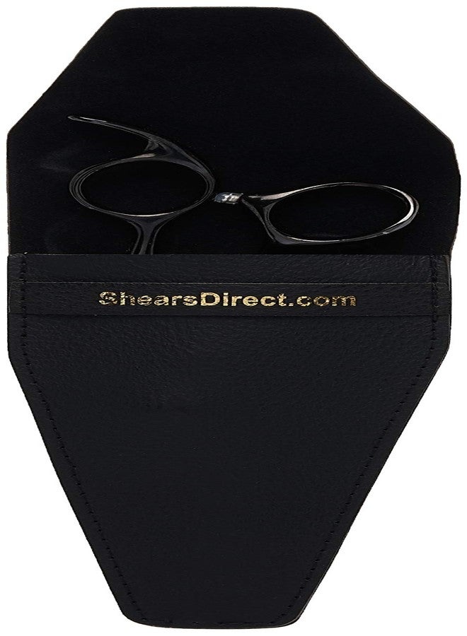 شيرز دايركت مقص حلاقة احترافي من التيتانيوم الياباني 440C من ShearsDirect بمقبض مريح، 7 بوصات، أسود - Image 4