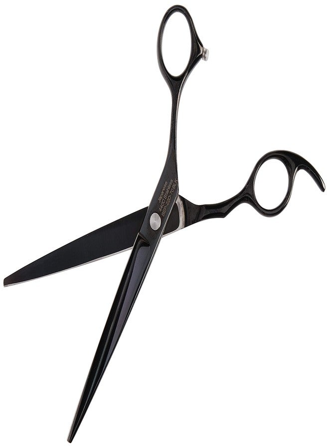 شيرز دايركت مقص حلاقة احترافي من التيتانيوم الياباني 440C من ShearsDirect بمقبض مريح، 7 بوصات، أسود - Image 2