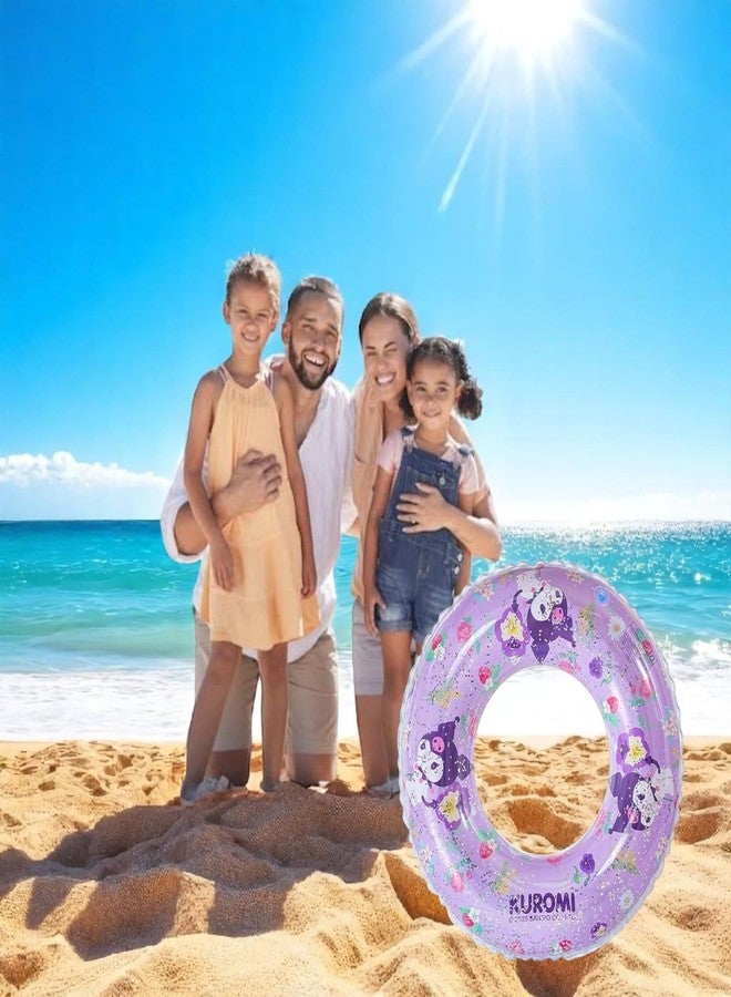 LIGHTER HOUSE Kuromi Inflatable Swimming Ring, Pool and Beach Float for Kids and Adults, Purple, Pack of 01 Pc.-New Model - Image 2